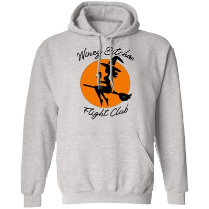 Sweatshirts Ash / S WineyBitches.Co "Winey Bitches Flight Club" Pullover Hoodie 8 oz. WineyBitchesCo