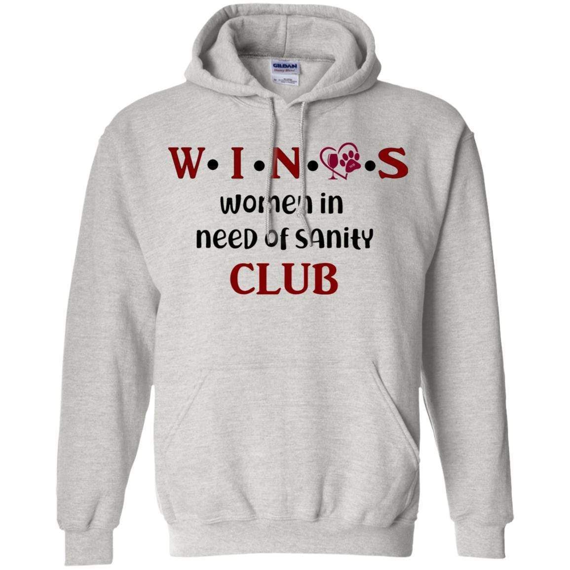 Sweatshirts Ash / S WineyBitches.Co WINOS Club Pullover Hoodie 8 oz. (Burg Lettering) WineyBitchesCo