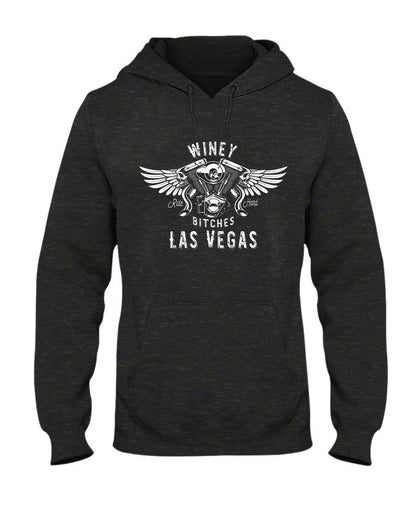 Sweatshirts Black Heather / S Winey Bitches "Ride Hard Las Vegas" 50/50 Hoodie WineyBitchesCo