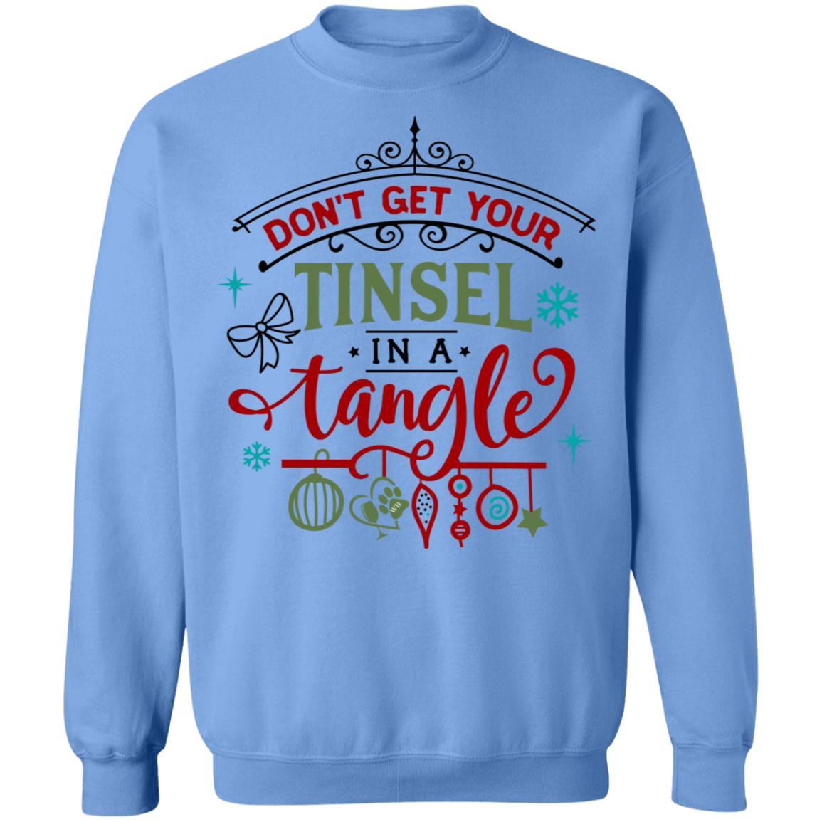 Sweatshirts Carolina Blue / S WineyBitches.Co " Don't Get Your Tinsel In A Tangle" Crewneck Pullover Sweatshirt  8 oz. WineyBitchesCo