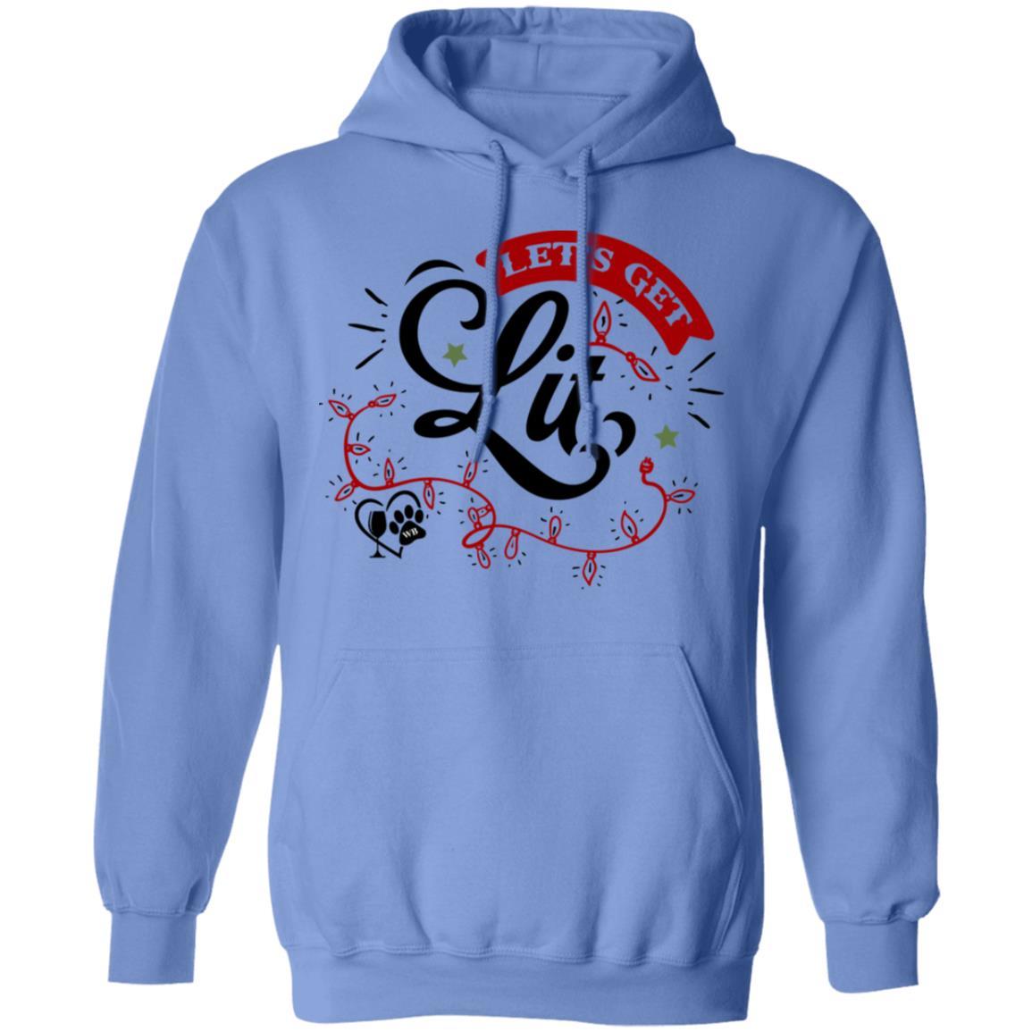Sweatshirts Carolina Blue / S WineyBitches.Co 'Let's Get Lit" Pullover Hoodie 8 oz. WineyBitchesCo