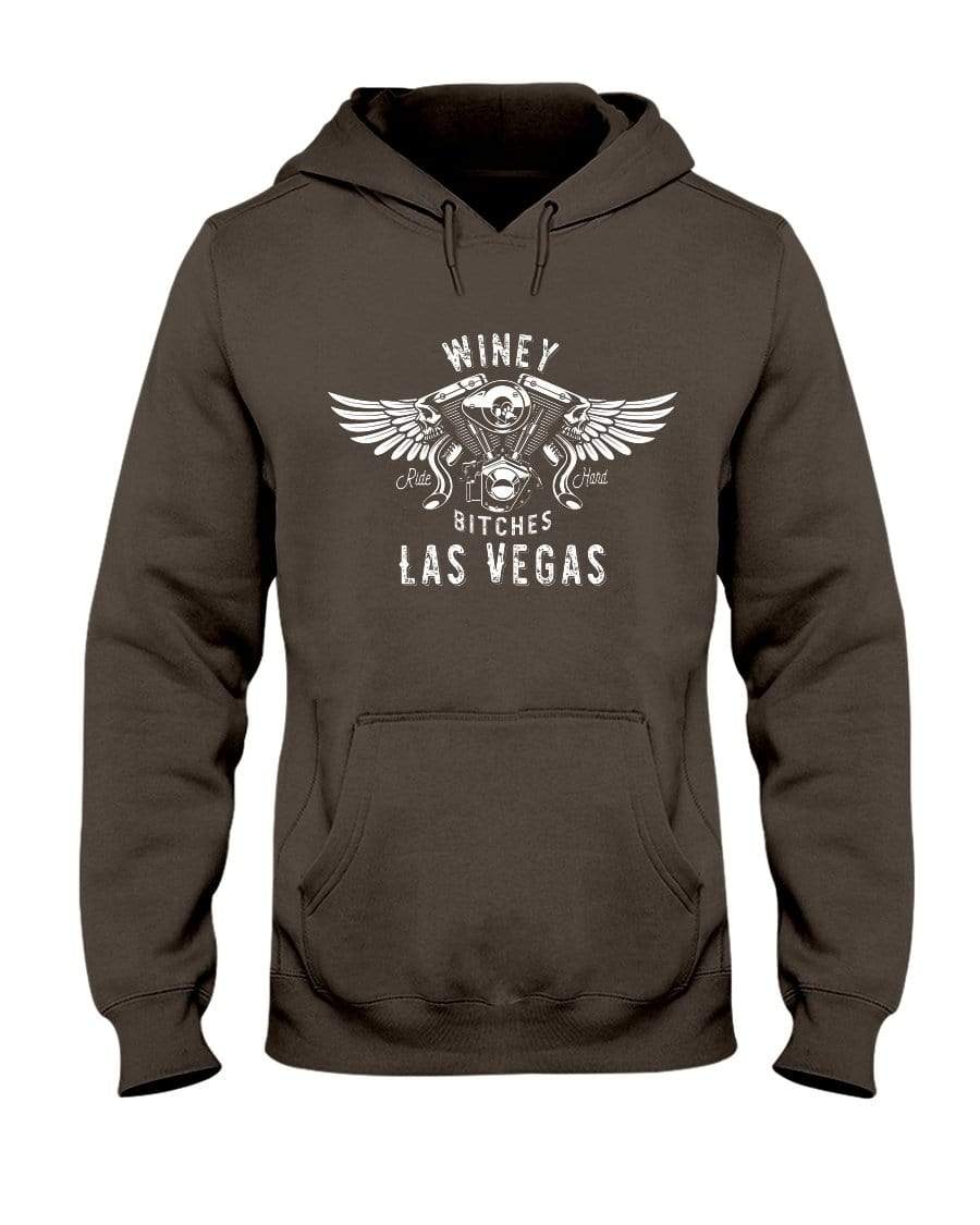 Sweatshirts Classic Brown / S Winey Bitches "Ride Hard Las Vegas" 50/50 Hoodie WineyBitchesCo