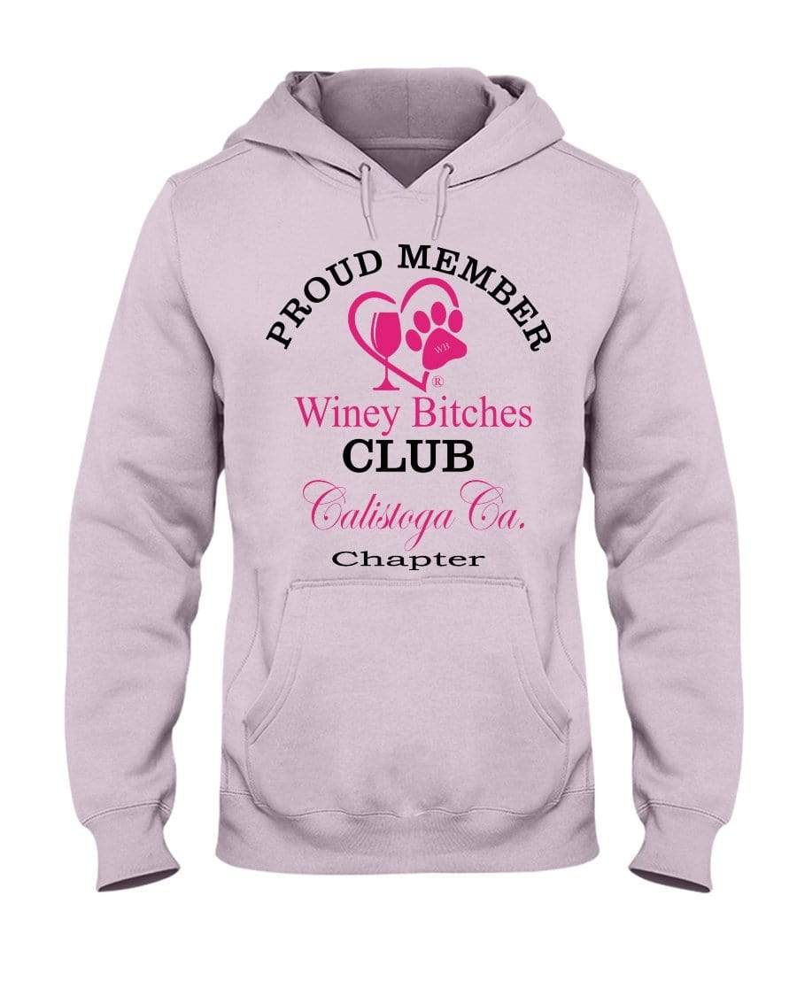 Sweatshirts Classic Pink / S Winey Bitches Club-Proud Member-Calistoga Ca Chapter 50/50 Hoodie WineyBitchesCo