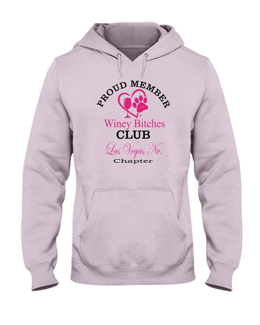 Sweatshirts Classic Pink / S Winey Bitches Club-Proud Member-Las Vegas Nv Chapter 50/50 Hoodie WineyBitchesCo