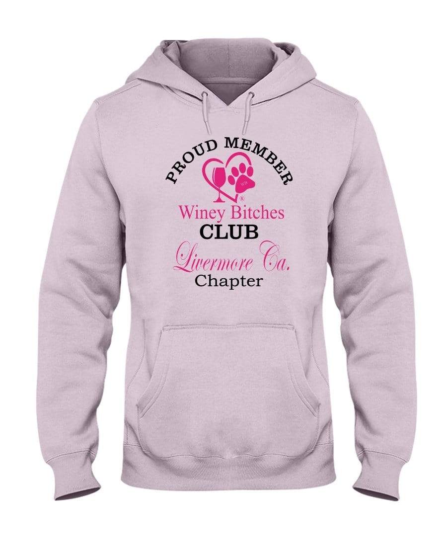 Sweatshirts Classic Pink / S Winey Bitches Club-Proud Member-Livermore Ca Chapter 50/50 Hoodie WineyBitchesCo