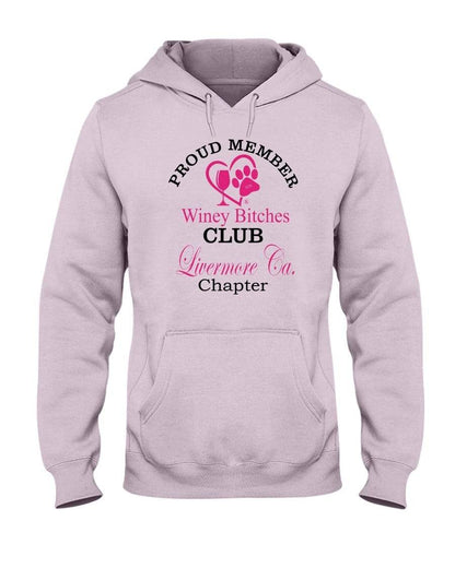 Sweatshirts Classic Pink / S Winey Bitches Club-Proud Member-Livermore Ca Chapter 50/50 Hoodie WineyBitchesCo