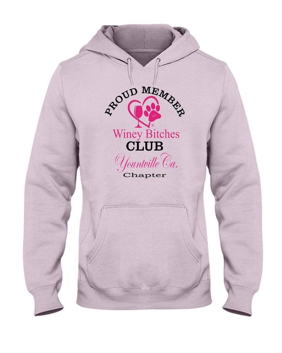 Sweatshirts Classic Pink / S Winey Bitches Club-Proud Member- Yountville Ca Chapter 50/50 Hoodie WineyBitchesCo