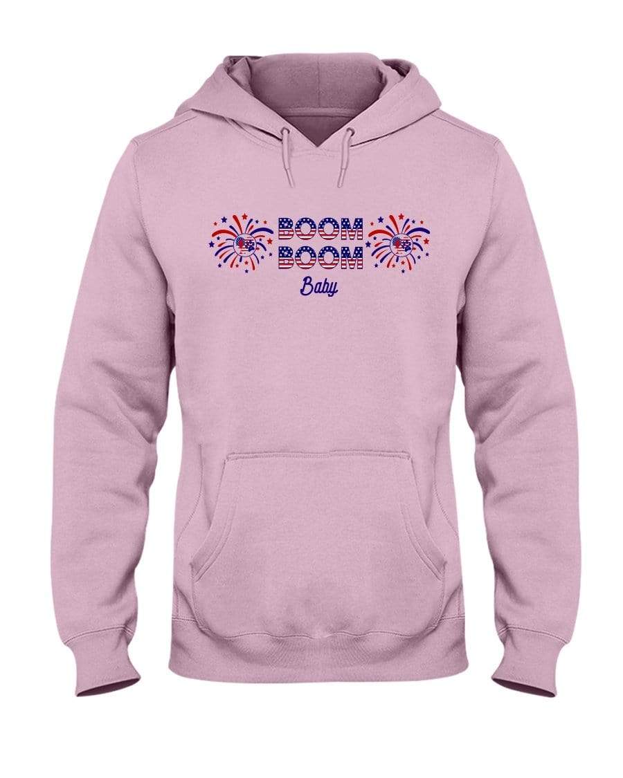 Sweatshirts Classic Pink / S Winey Bitches Co "Boom Boom Baby" 50/50 Hoodie WineyBitchesCo