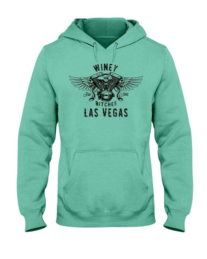 Sweatshirts Cool Mint / L Winey Bitches "Ride Hard Las Vegas" 50/50 Hoodie WineyBitchesCo