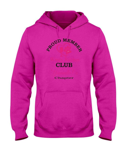 Sweatshirts Cyber Pink / S Winey Bitches Club-Proud Member- Yountville Ca Chapter 50/50 Hoodie WineyBitchesCo