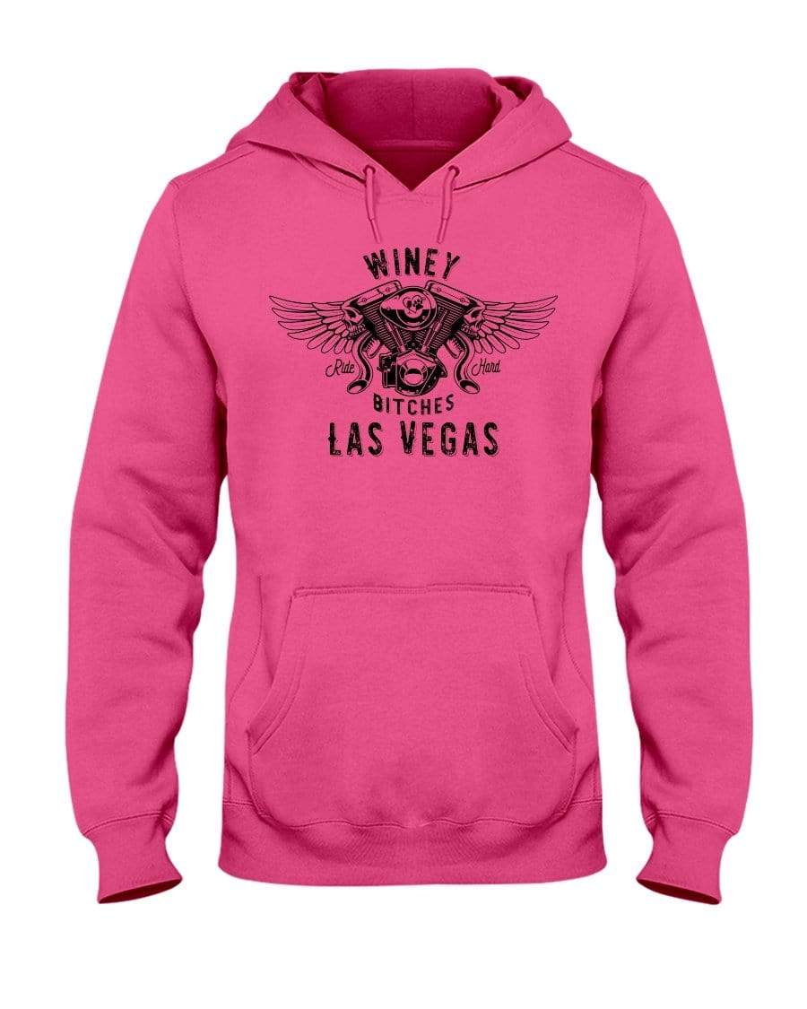 Sweatshirts Cyber Pink / S Winey Bitches "Ride Hard Las Vegas" 50/50 Hoodie WineyBitchesCo