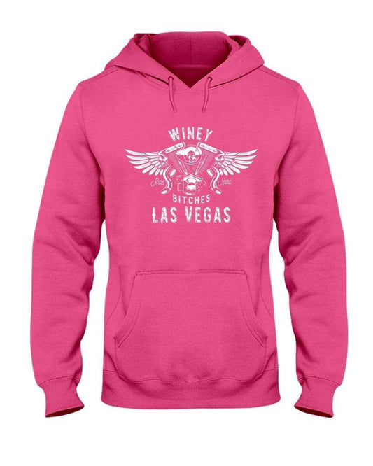Sweatshirts Cyber Pink / S Winey Bitches "Ride Hard Las Vegas" 50/50 Hoodie WineyBitchesCo