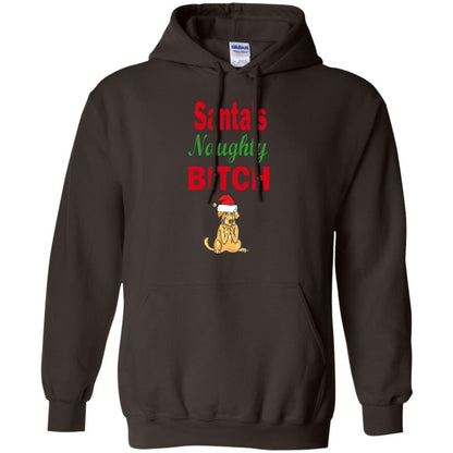 Sweatshirts Dark Chocolate / S WineyBitches.co Santa's Naughty Bitch-Jazzy Pullover Hoodie WineyBitchesCo