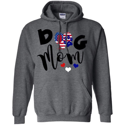 Sweatshirts Dark Heather / S WineyBitches.Co Dog Mom Pullover Hoodie 8 oz. WineyBitchesCo