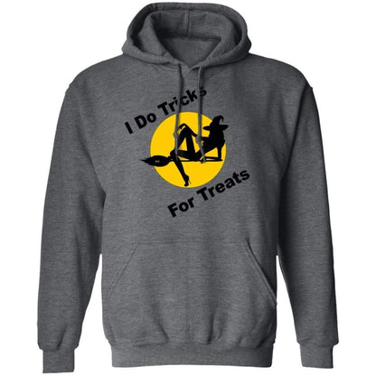 Sweatshirts Dark Heather / S WineyBitches.Co "I Do Tricks For Treats" Pullover Hoodie 8 oz. WineyBitchesCo