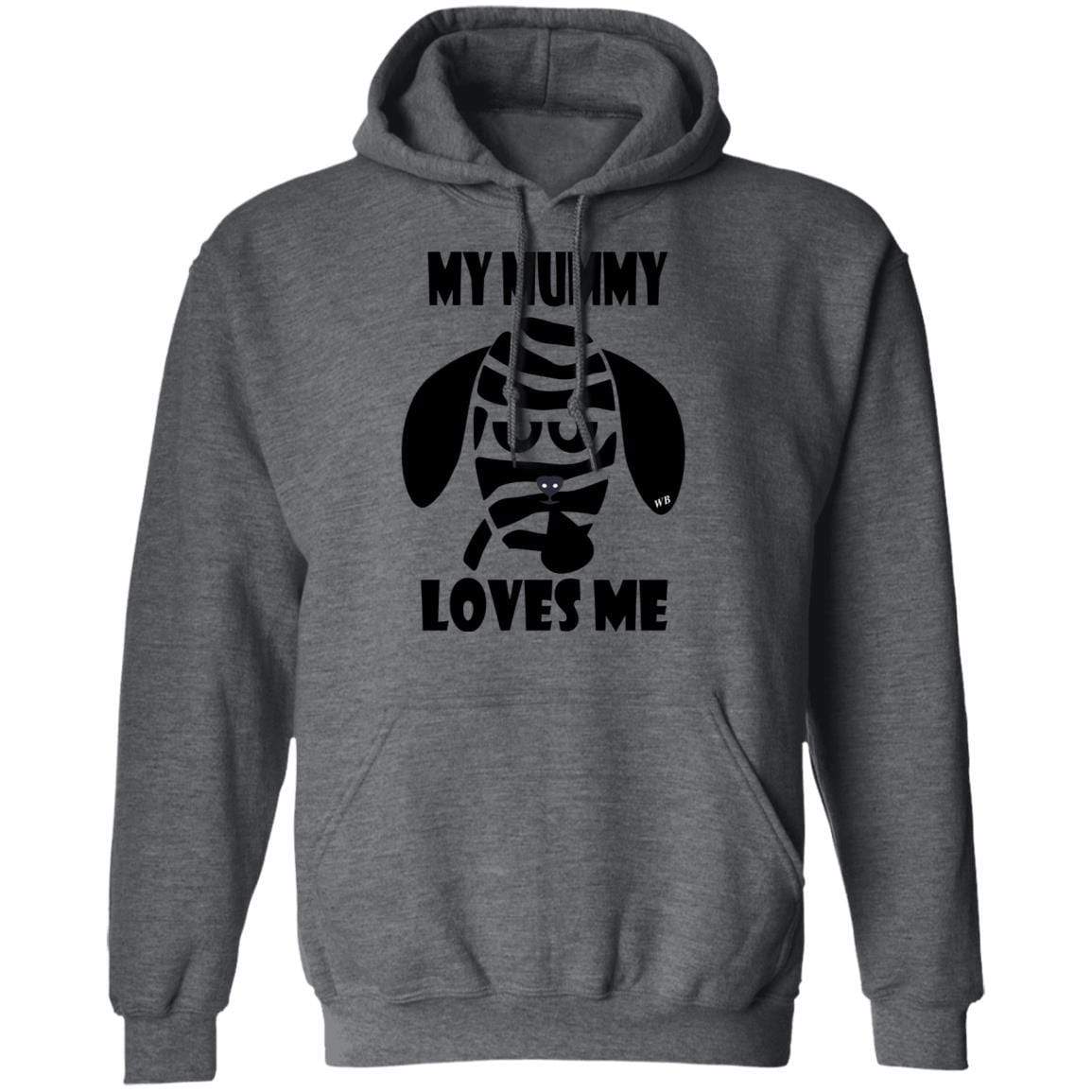 Sweatshirts Dark Heather / S WineyBitches.Co "My Mummy Loves Me" Halloween Pullover Hoodie 8 oz. WineyBitchesCo