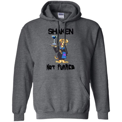 Sweatshirts Dark Heather / S WineyBitches.Co "Shaken Not Furred" Pullover Hoodie 8 oz. WineyBitchesCo