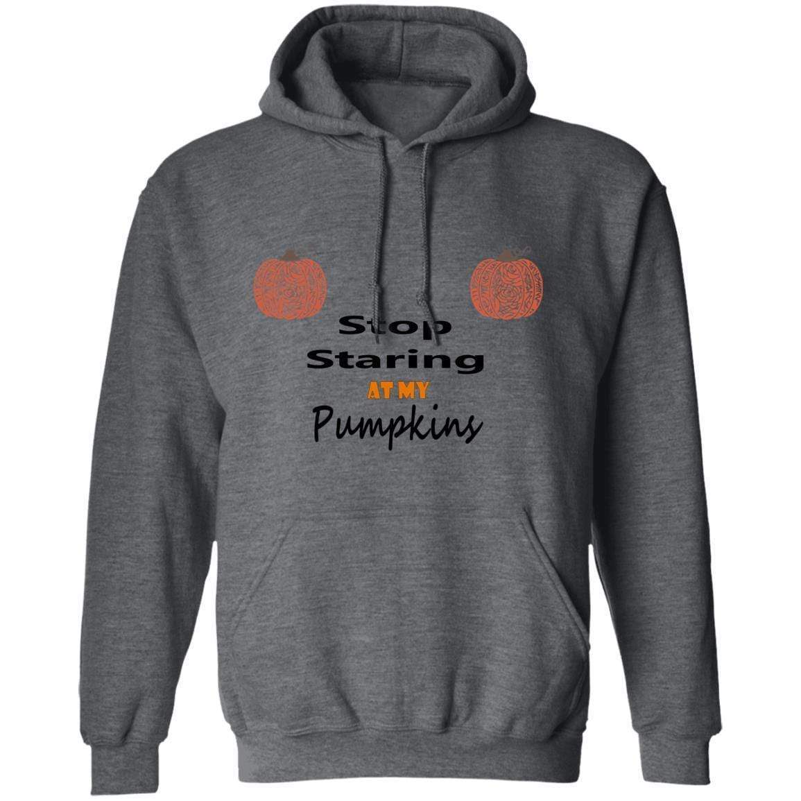 Sweatshirts Dark Heather / S WineyBitches.Co "Stop Staring At My Pumpkins" Pullover Hoodie 8 oz. WineyBitchesCo