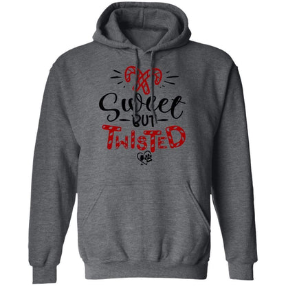 Sweatshirts Dark Heather / S WineyBitches.Co "Sweet But Twisted" Pullover Hoodie 8 oz. WineyBitchesCo
