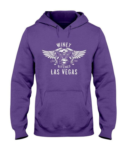 Sweatshirts Deep Purple / S Winey Bitches "Ride Hard Las Vegas" 50/50 Hoodie WineyBitchesCo
