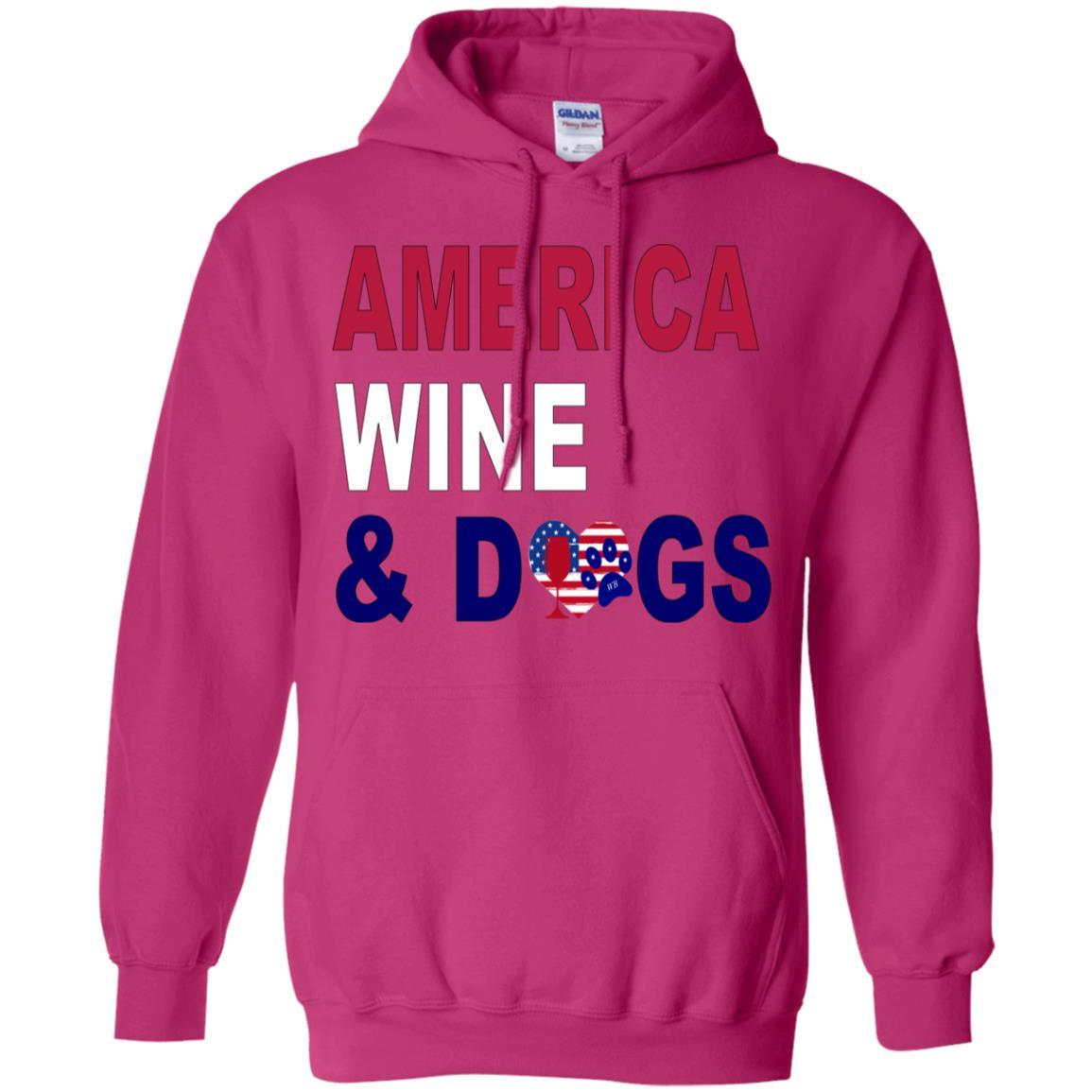 Sweatshirts Heliconia / S WineyBitches.Co America Wine & Dogs Pullover Hoodie 8 oz. WineyBitchesCo