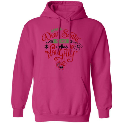 Sweatshirts Heliconia / S WineyBitches.Co "Dear Santa Please Define Naughty"  Pullover Hoodie 8 oz. WineyBitchesCo