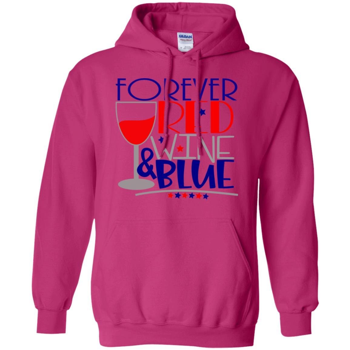 Sweatshirts Heliconia / S WineyBitches.CoForever Red Wine & Blue Pullover Hoodie 8 oz. WineyBitchesCo