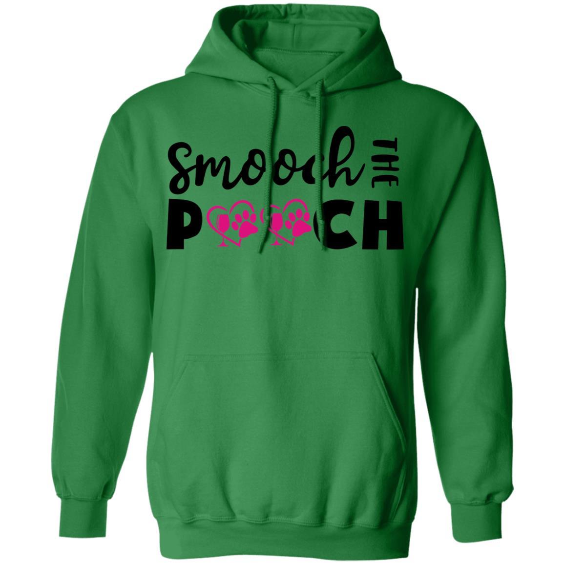 Sweatshirts Irish Green / S Winey Bitches Co "Smooch The Pooch" Pullover Hoodie 8 oz. WineyBitchesCo