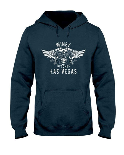 Sweatshirts J Navy / S Winey Bitches "Ride Hard Las Vegas" 50/50 Hoodie WineyBitchesCo