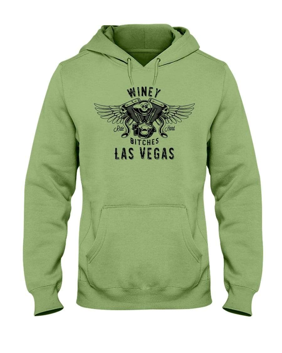 Sweatshirts Kiwi / S Winey Bitches "Ride Hard Las Vegas" 50/50 Hoodie WineyBitchesCo