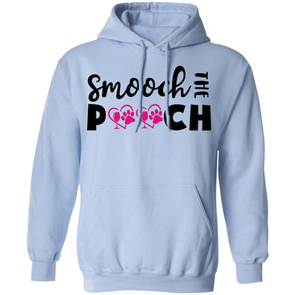 Sweatshirts Light Blue / S Winey Bitches Co "Smooch The Pooch" Pullover Hoodie 8 oz. WineyBitchesCo