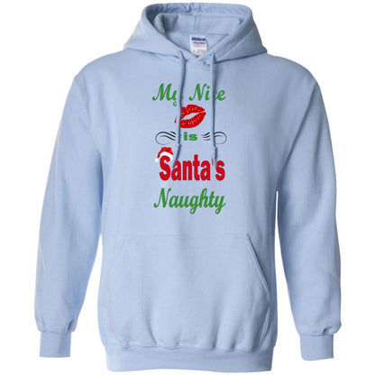 Sweatshirts Light Blue / S WineyBitches.co My Nice Is Santa's Naughty Pullover Hoodie 8 oz. WineyBitchesCo