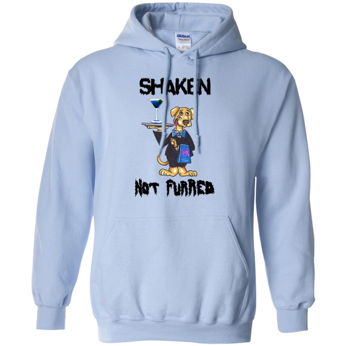 Sweatshirts Light Blue / S WineyBitches.Co "Shaken Not Furred" Pullover Hoodie 8 oz. WineyBitchesCo