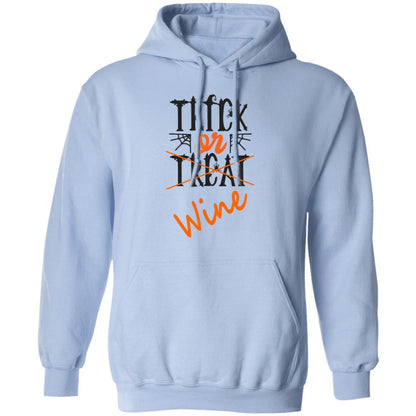Sweatshirts Light Blue / S WineyBitches.Co "Trick Or Wine" Halloween Pullover Hoodie 8 oz. WineyBitchesCo
