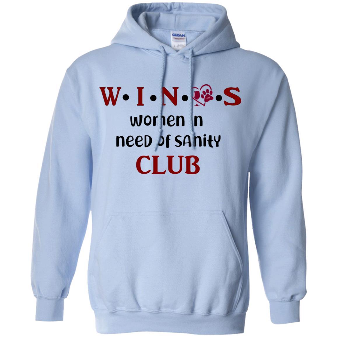 Sweatshirts Light Blue / S WineyBitches.Co WINOS Club Pullover Hoodie 8 oz. (Burg Lettering) WineyBitchesCo