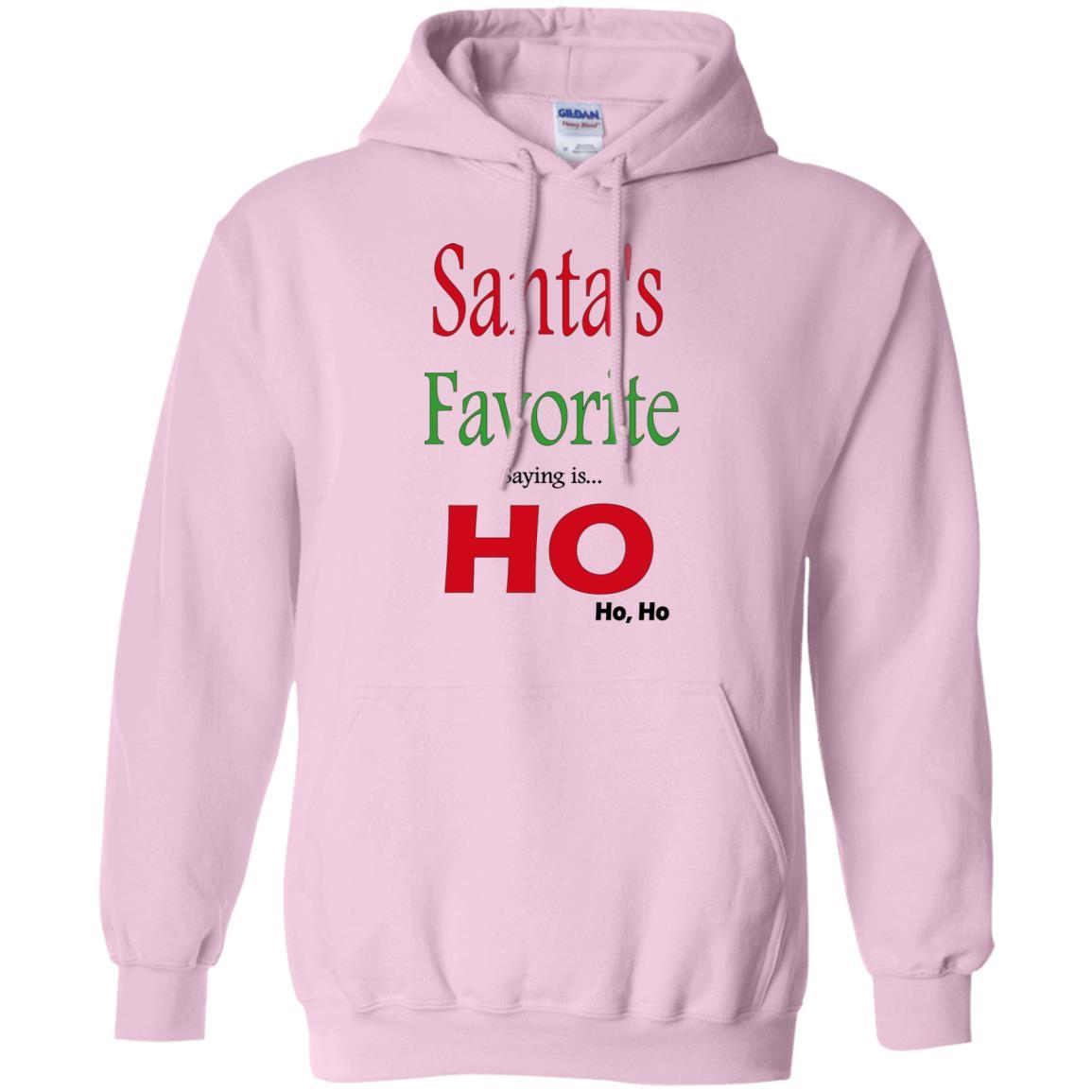 Sweatshirts Light Pink / S WineyBitches.co "Santas Favorite Saying" Pullover Hoodie WineyBitchesCo