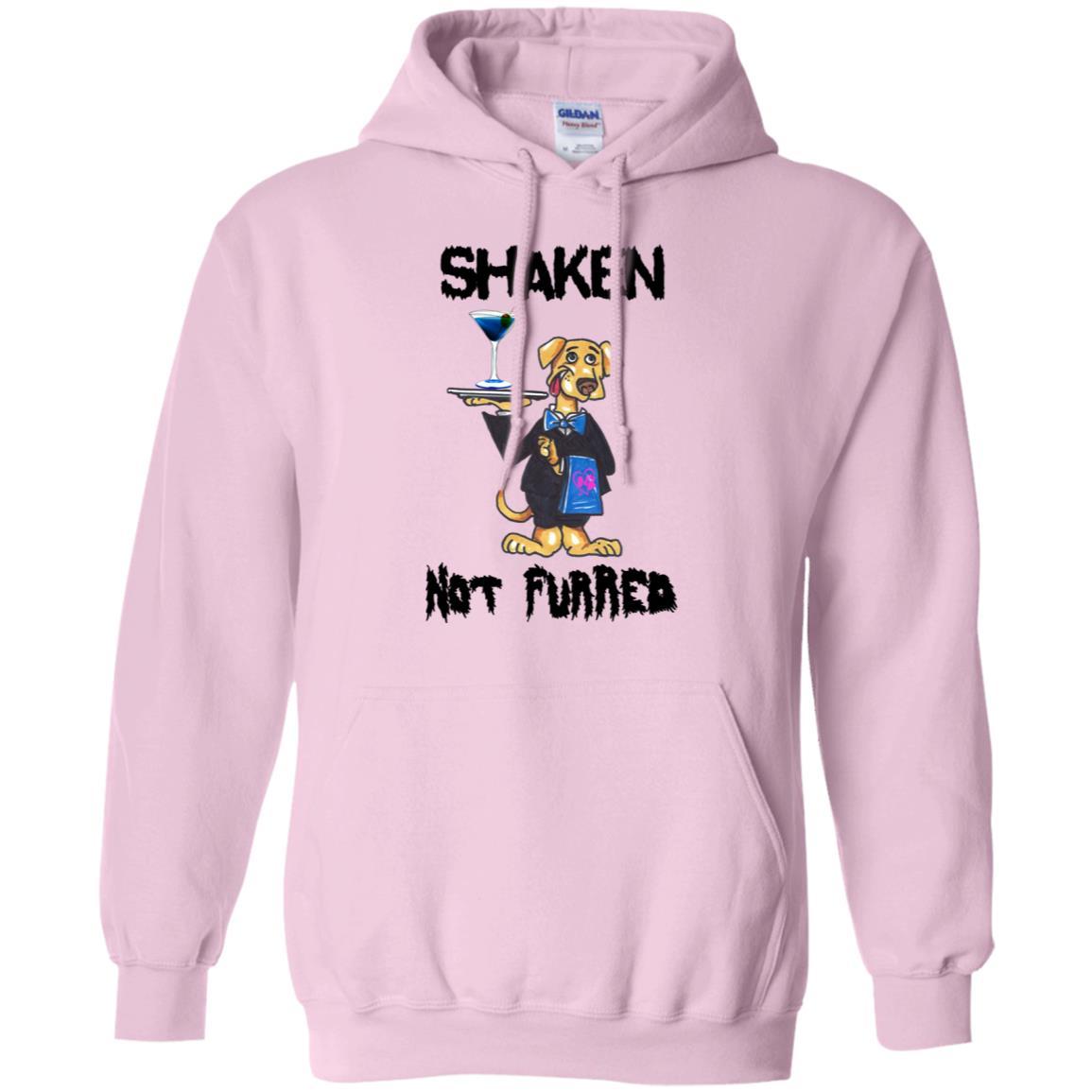 Sweatshirts Light Pink / S WineyBitches.Co "Shaken Not Furred" Pullover Hoodie 8 oz. WineyBitchesCo