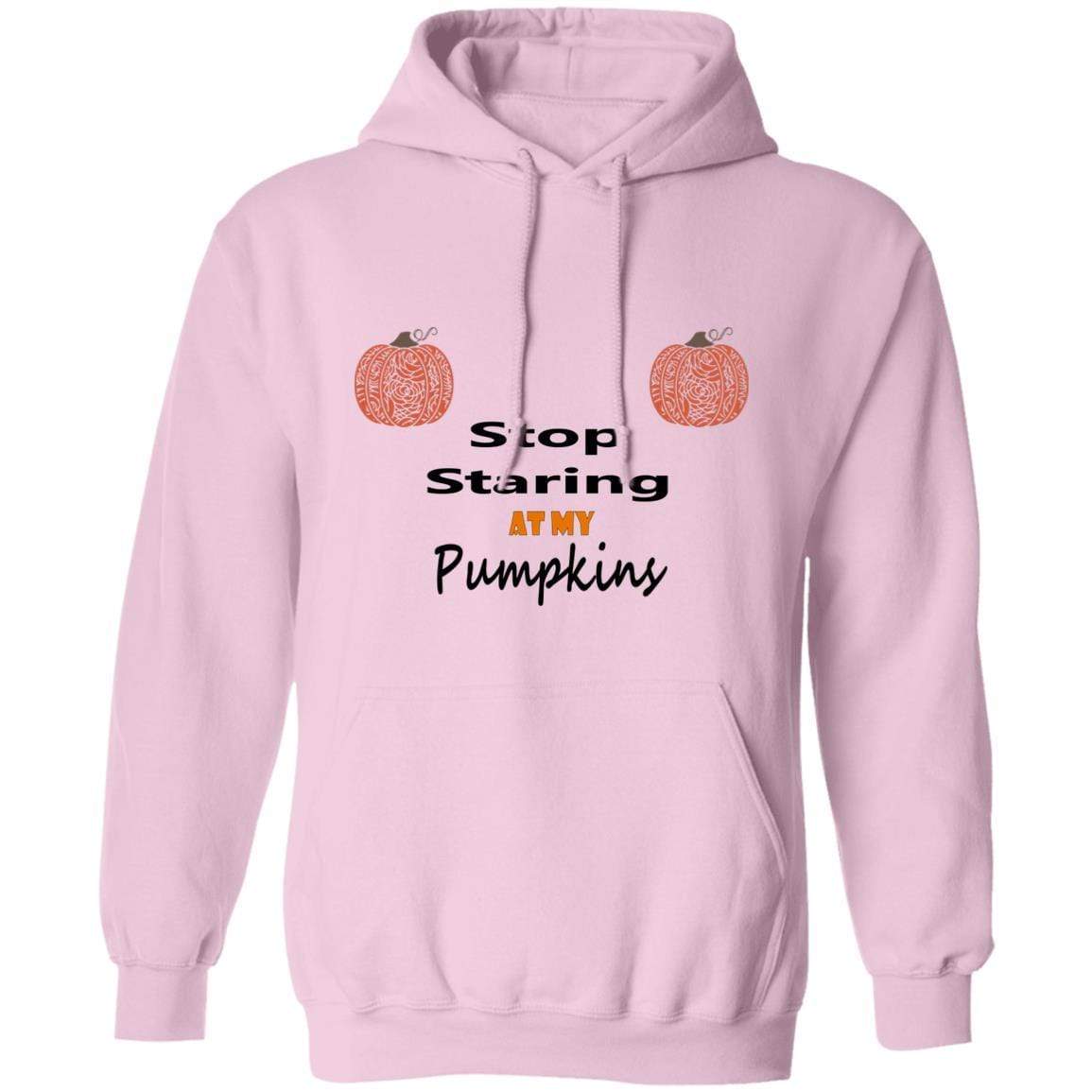 Sweatshirts Light Pink / S WineyBitches.Co "Stop Staring At My Pumpkins" Pullover Hoodie 8 oz. WineyBitchesCo