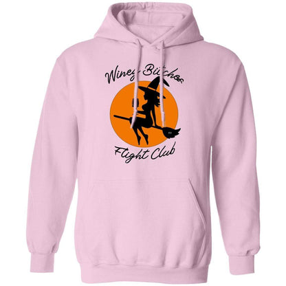 Sweatshirts Light Pink / S WineyBitches.Co "Winey Bitches Flight Club" Pullover Hoodie 8 oz. WineyBitchesCo