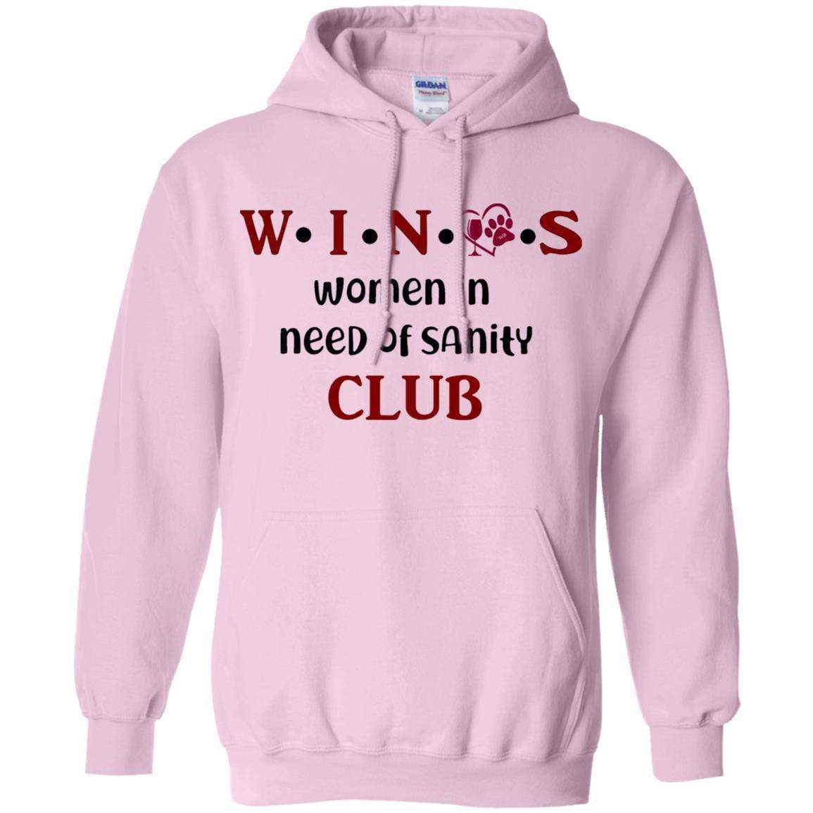 Sweatshirts Light Pink / S WineyBitches.Co WINOS Club Pullover Hoodie 8 oz. (Burg Lettering) WineyBitchesCo