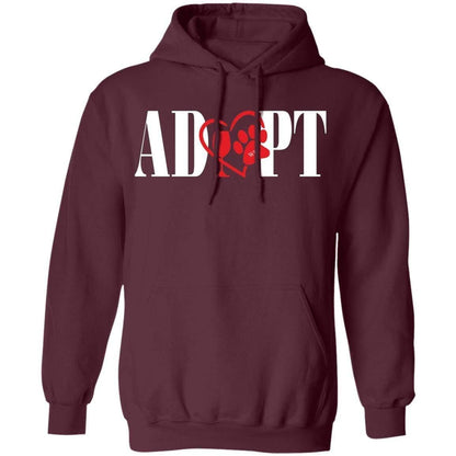 G185 Gildan Pullover Hoodie 8 oz.-White Lettering - Winey Bitches - Wine- Women- K9's