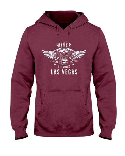 Sweatshirts Maroon / S Winey Bitches "Ride Hard Las Vegas" 50/50 Hoodie WineyBitchesCo