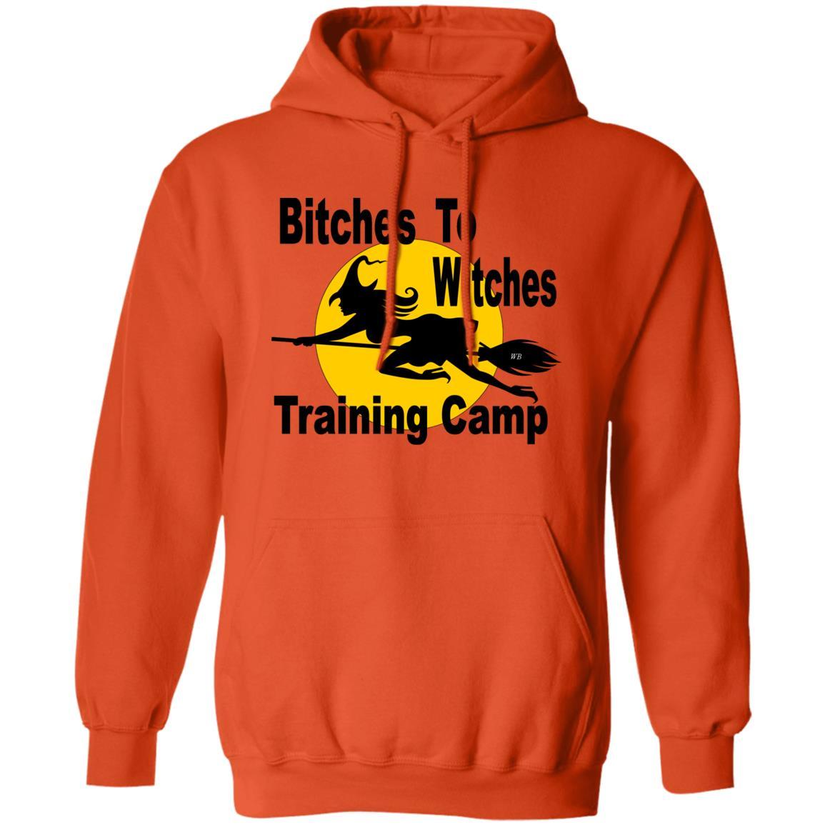 Sweatshirts Orange / S WineyBitches.Co "Bitches To Witches Training Camp" Pullover Hoodie 8 oz. WineyBitchesCo