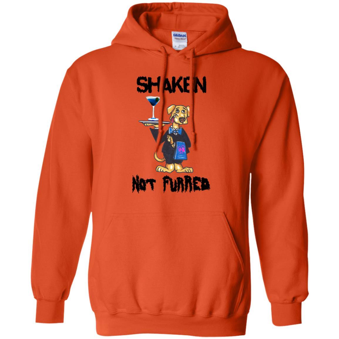 Sweatshirts Orange / S WineyBitches.Co "Shaken Not Furred" Pullover Hoodie 8 oz. WineyBitchesCo