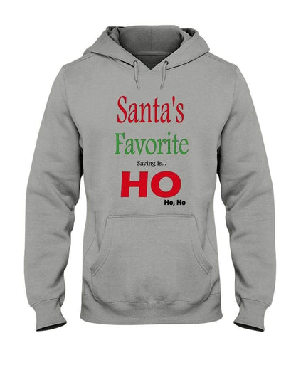 Sweatshirts Oxford / S Winey Bitches Co "Santa's Favorite Saying" 50/50 Hoodie WineyBitchesCo