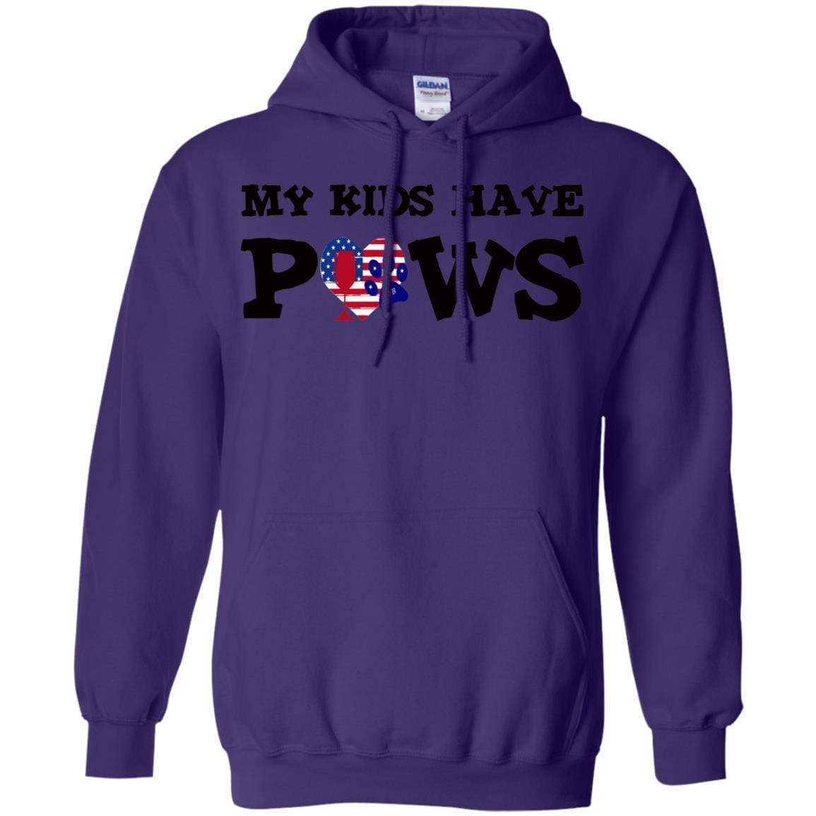 Sweatshirts Purple / S WineyBitches.Co My Kids Have Paws Pullover Hoodie 8 oz. WineyBitchesCo