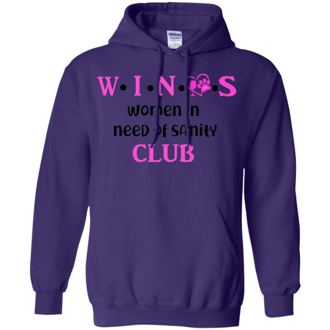 Sweatshirts Purple / S WineyBitches.Co WINOS Club Pullover Hoodie 8 oz. (Pink Lettering) WineyBitchesCo