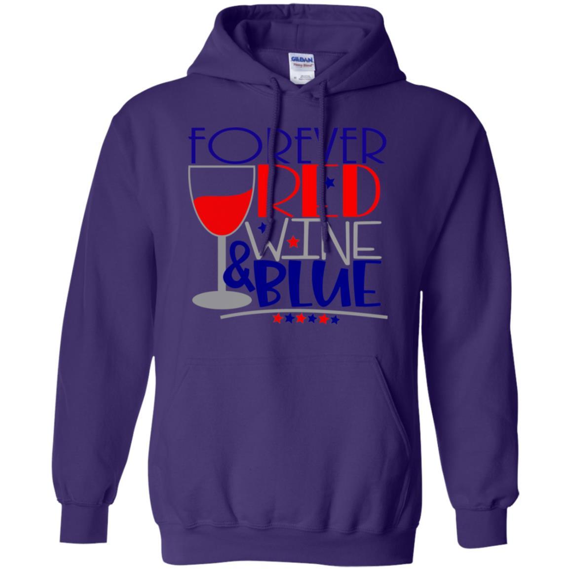 Sweatshirts Purple / S WineyBitches.CoForever Red Wine & Blue Pullover Hoodie 8 oz. WineyBitchesCo