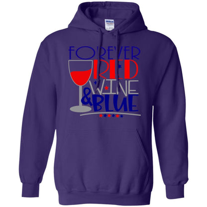 Sweatshirts Purple / S WineyBitches.CoForever Red Wine & Blue Pullover Hoodie 8 oz. WineyBitchesCo