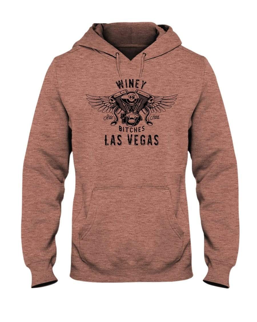 Sweatshirts Retro Heather Coral / S Winey Bitches "Ride Hard Las Vegas" 50/50 Hoodie WineyBitchesCo